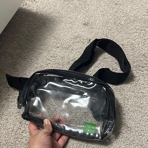 Clear belt bag